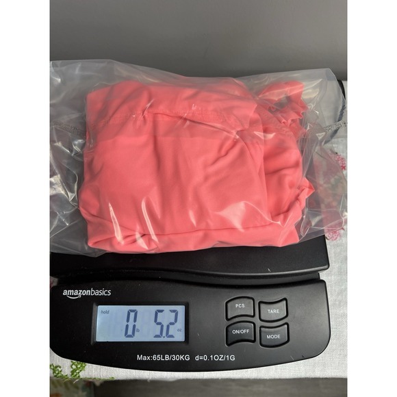 Victoria Secret Coral Orange One piece Swim Suit Ruffle Strap Sz L - Picture 11 of 11